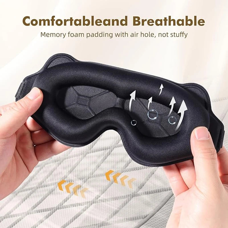Weighted 3D Sleep Mask — Blackout Comfort for Side Sleepers