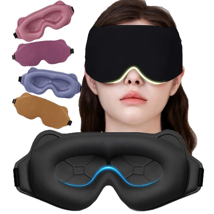 Weighted 3D Sleep Mask — Blackout Comfort for Side Sleepers