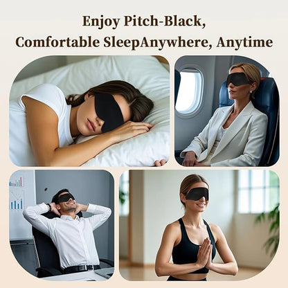 Weighted 3D Sleep Mask — Blackout Comfort for Side Sleepers